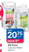 H2 Coco Coconut Water-330ml Each