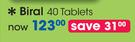 Biral 40 Tablets-Per Pack