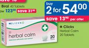 Clicks Herbal Calm 20 Tablets-For 2