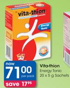 Vita Thion Energy Tonic Sachets-20 x 5g Per Pack