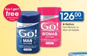 Nativa Go Woman Or Man 60 Tablets