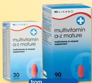 Clicks Multivitamin A-Z Mature 30 Tablets-Per pack