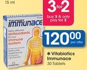Vitabiotics Immunace 30 Tablets