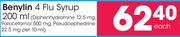 Benylin 4 Flu Syrup-200ml Each