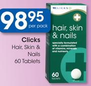 Clicks Hair, Skin & Nails 60 Tablets-Per Pack