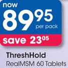 ThreshHold RealMSM 60 Tablets-Per Pack