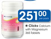 Clicks Calcium With Magnesium 365 Tablets-Per Pack