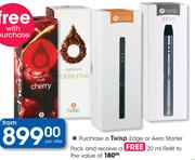 Twisp Edge Or Aero Starter Pack+ Free 20ml Refill-Per Offer