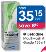 Betadine Mouthwash & Gargle-125ml