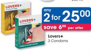 Lovers+ 3 Condoms-Any 2