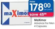 Maximor Advance For Men 4 Capsules-Per Pack