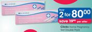 Clicks Home Pregnancy Test Double Pack-For 2
