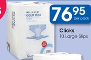 Clicks 10 Large Slips-Per Pack