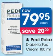 Pedi Relax Diabetic Foot Cream-100ml