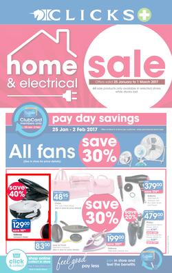 Clicks : Home And Electronic (25 Jan - 1 Mar 2017), page 1