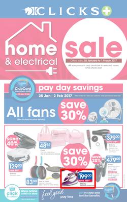 Clicks : Home And Electronic (25 Jan - 1 Mar 2017), page 1