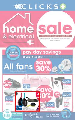 Clicks : Home And Electronic (25 Jan - 1 Mar 2017), page 1