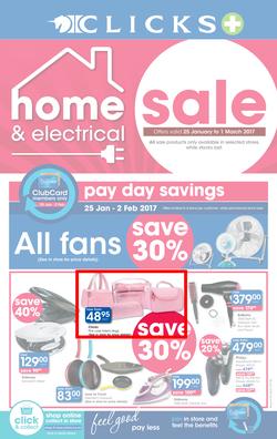 Clicks : Home And Electronic (25 Jan - 1 Mar 2017), page 1