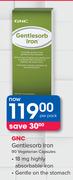 GNC Gentlesorb Iron 90 Vegetarian Capsules-Per Pack