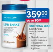 GNC Total Lean Lean Shake Vanilla Or Chocolate-768g Each