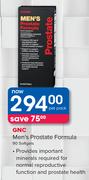 GNC Men's Prostate Formula 90 Softgels-Per pack