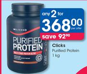 Clicks Purified Protein-2 x 1Kg Per Offer