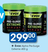 Evox Alpha Pre Surge Extreme-400g Each