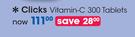 Clicks Vitamin-C 300 Tablets-Per Pack