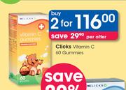 Clicks Vitamin C 60 Gummies-For 2