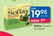 Soflax Laxative 20 tablets-Per Pack