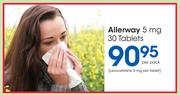 Allerway 5 mg 30 Tablets-Per Pack