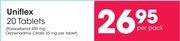 Uniflex 20 Tablets-Per Pack