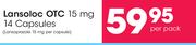 Lansoloc OTC 15 mg 14 Capsules-Per Pack