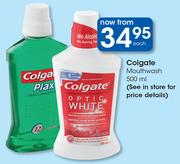 Colgate Mouthwash-500ml Each