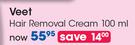 Veet Hair Removal Cream-100ml Each