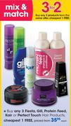 Fiesta, Gill, Protein Feed, Kair Or Perfect Touch Hair Products-Each