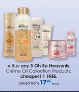 Oh So Heavenly Creme Oil Collection Products-Each