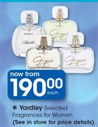 Yardley Selected Fragrances For Women-Each