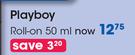 Playboy Roll On-50ml
