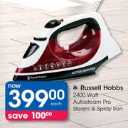 Russell Hobbs 2400 Watt Autosteam Pro Steam & Spray Iron