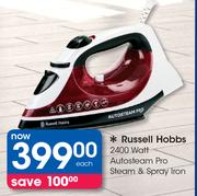 Russell Hobbs 2400 Watt Autosteam & Spray Iron