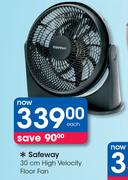 Safeway 30cm High Velocity Floor Fan