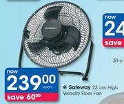 Safeway 23cm High Velocity Floor Fan