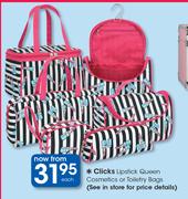 Clicks Lipstick Queen Cosmetic Or Toiletry Bags-Each