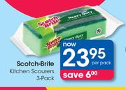 Scotch-Brite Kitchen Scourers 3 Pack-Per Pack