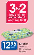 Kleenex 2-Ply Companion Tissues-80's Each