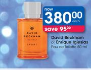 David Beckham Or Enrique Iglesias Eau De Toilette-50ml Each
