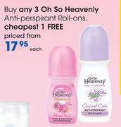 Oh So Heavely Anti Perspirant Roll Ons-Each