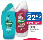 Radox Body Wash-250ml Each