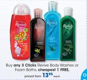 Clicks Revive Body Washes Or Foam Baths-Each